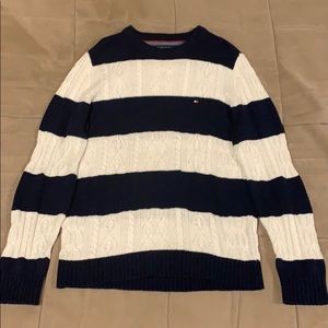 Tommy Hilfiger Cable Knit Striped Sweater